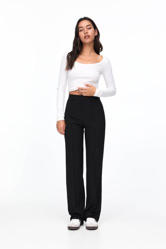 Pantalon Habillé Taille Haute - Pull&Bear - Modalova