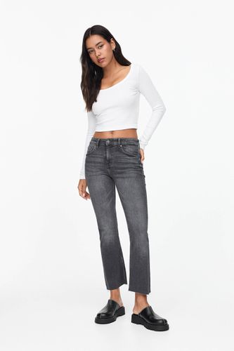 Jean Kick Flare Taille Moyenne - Pull&Bear - Modalova