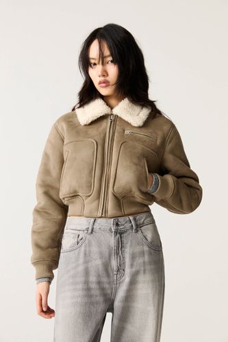 Blouson Cropped Double Face - Pull&Bear - Modalova