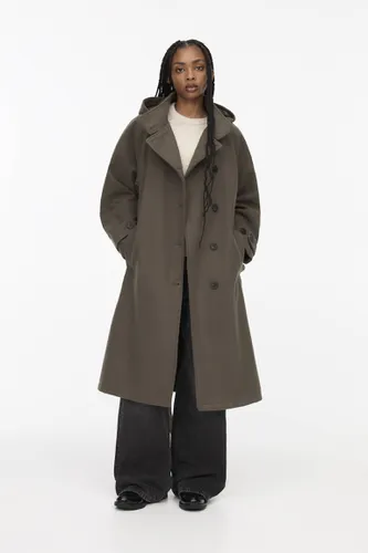 Manteau Long À Capuche - Pull&Bear - Modalova