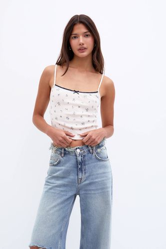 Top Nuisette Bretelles Fleurs - Pull&Bear - Modalova