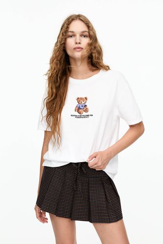 T-Shirt Ours Avec Broderie - Pull&Bear - Modalova