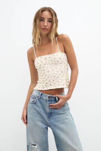 Top Floral Dentelle - Pull&Bear - Modalova