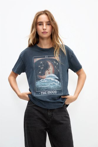 T-Shirt Tarot À Manches Courtes - Pull&Bear - Modalova