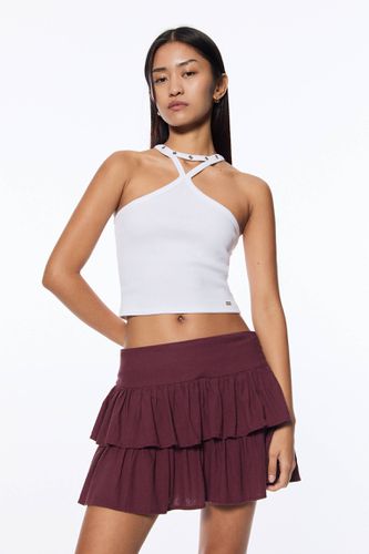 Top Encolure Américaine Cut Out - Pull&Bear - Modalova