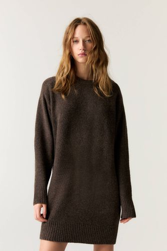 Robe Maille Manches Longues - Pull&Bear - Modalova