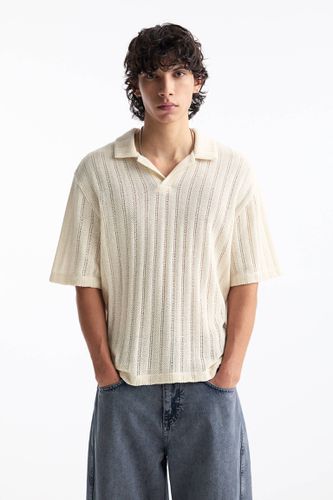 Pull Maille Ajourée Manches Courtes - Pull&Bear - Modalova