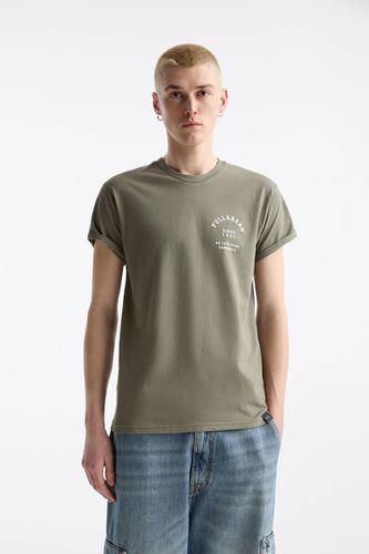 T-Shirt Manches Courtes Logo - Pull&Bear - Modalova