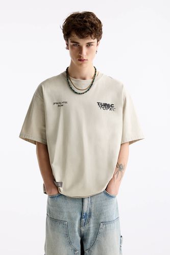 T-Shirt Tupac Manches Courtes - Pull&Bear - Modalova