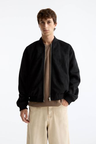 Veste Bomber Légère En Suédine - Pull&Bear - Modalova