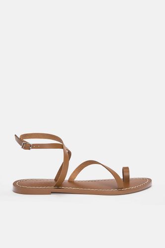 Sandales Plates Cuir - Pull&Bear - Modalova