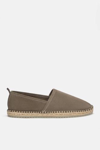 Espadrilles En Croûte De Cuir Et Jute - Pull&Bear - Modalova