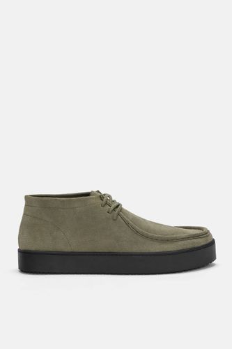 Bottines Plates En Cuir - Pull&Bear - Modalova