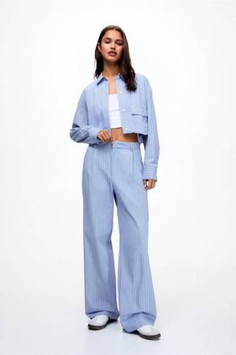 Pantalon Style Pyjama À Rayures - Pull&Bear - Modalova