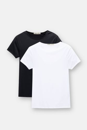 Lot De 2 T-Shirts Slim Manches Courtes - Pull&Bear - Modalova