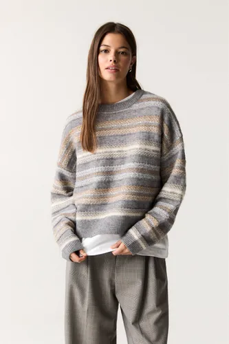 Pull Jacquard À Rayures - Pull&Bear - Modalova