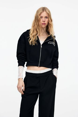 Sweat Cropped Zippé - Pull&Bear - Modalova