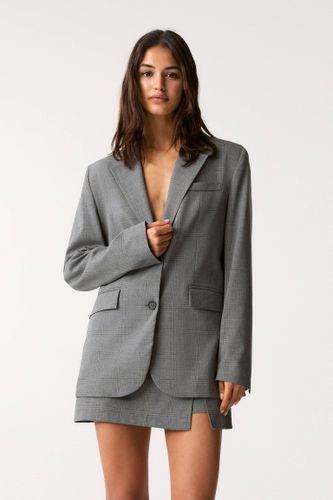 Blazer Oversize À Carreaux - Pull&Bear - Modalova