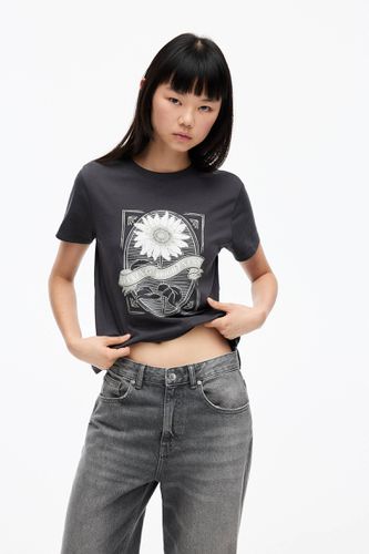 T-Shirt Fleur Rétro - Pull&Bear - Modalova