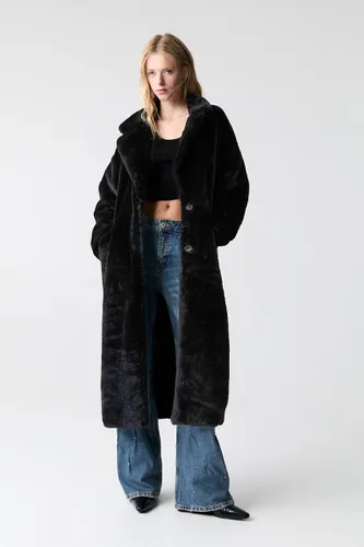 Manteau Long Fausse Fourrure - Pull&Bear - Modalova