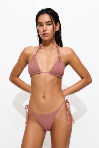 Bas De Bikini Texturé Avec Nœuds - Pull&Bear - Modalova