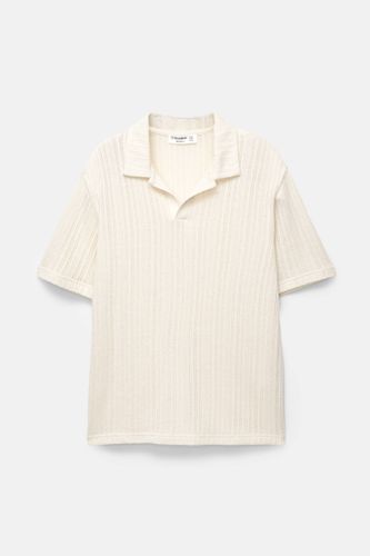 Polo En Maille Ajourée - Pull&Bear - Modalova