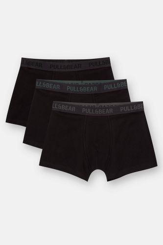 Lot 3 Boxers Avec Écusson Moyen - Pull&Bear - Modalova