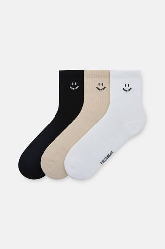 Lot 3 Paires De Chaussettes Good Vibes - Pull&Bear - Modalova