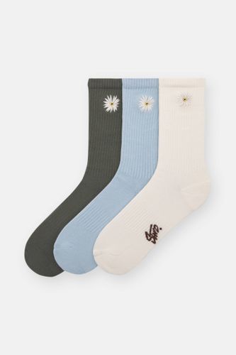 Lot 3 Chaussettes Stwd Fleur - Pull&Bear - Modalova