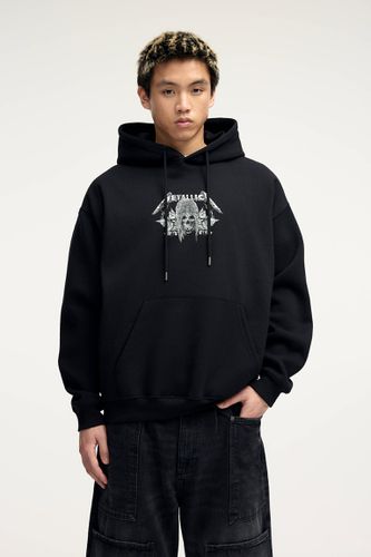 Sweat Capuche Metallica Tête De Mort - Pull&Bear - Modalova