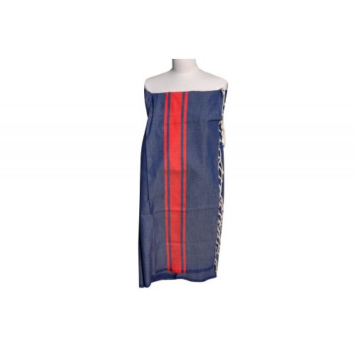 BIJOUX - V Fouta Drap Plage et Hammam Coton Couleur Foncé Bandes - LES POULETTES - Modalova