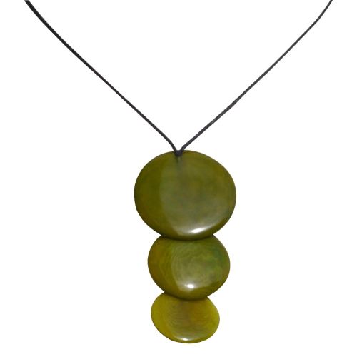 Collier Tagua Trois Pastilles - Classics - LES POULETTES BIJOUX - Modalova