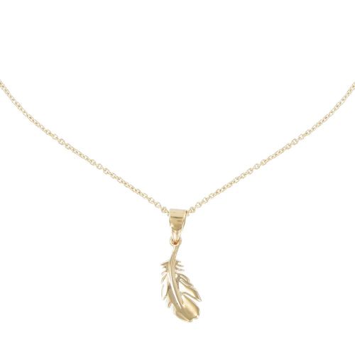 Collier Plume d'Oiseau Plaqué - LES POULETTES BIJOUX - Modalova