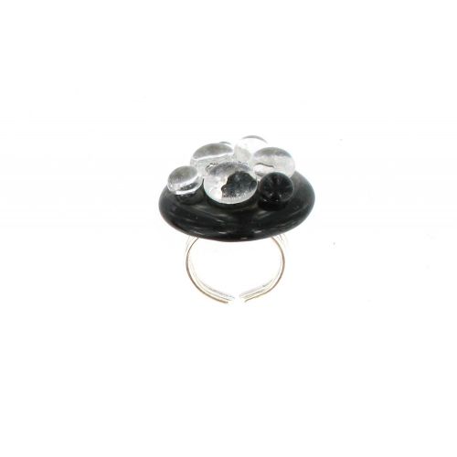 Grande Bague Verre Bulles - LES POULETTES BIJOUX - Modalova