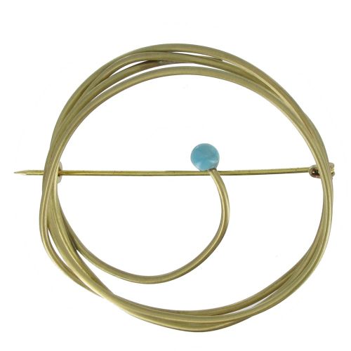 Broche Laiton Ronde Allumette - LES POULETTES BIJOUX - Modalova
