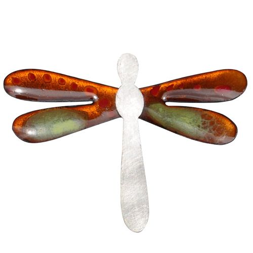 Broche Libellule Emaillée et Verte - LES POULETTES BIJOUX - Modalova