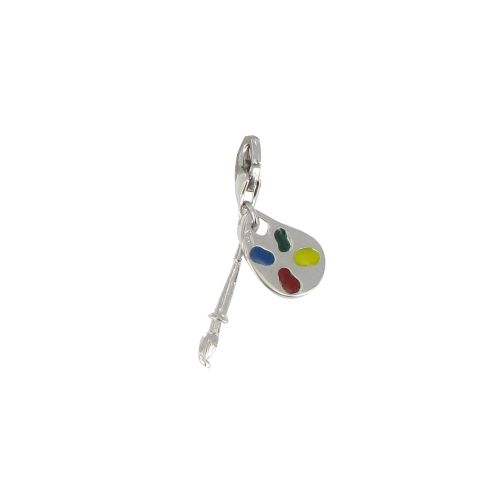 Charms Bracelet Palette du Peintre - 925 et Email - LES POULETTES BIJOUX - Modalova