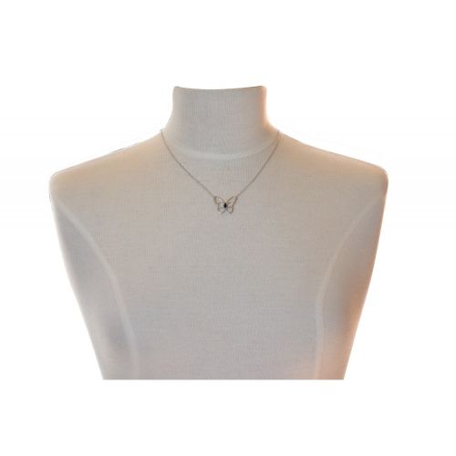 V Collier Argent Papillon Ajouré et son Zirconium - LES POULETTES BIJOUX - Modalova