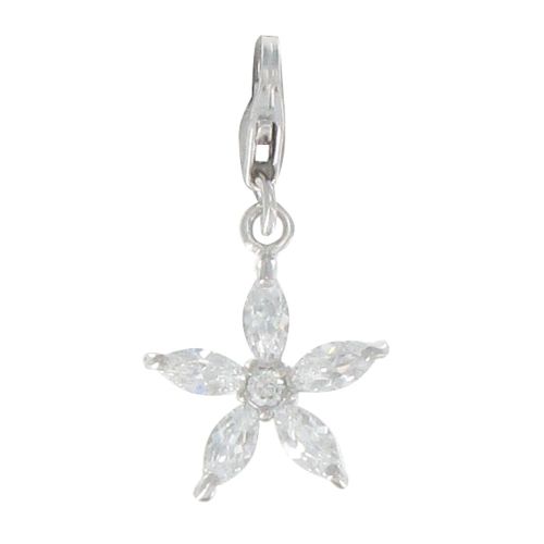 Charms Argent 925 Etoile Strass Cristal - LES POULETTES BIJOUX - Modalova