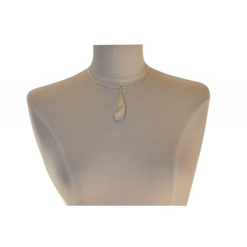 Pendentif Argent 925 et Goutte de Nacre Ivoire - LES POULETTES BIJOUX - Modalova
