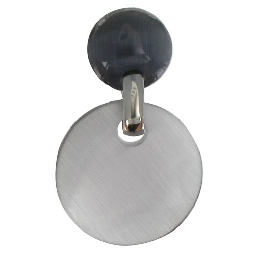 V Pendentif Deux Pastilles Oeil de Chat - LES POULETTES BIJOUX - Modalova