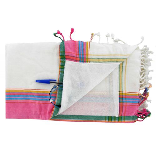 BIJOUX - V Kikoy Serviette Plage Coton Eponge Couleur - LES POULETTES - Modalova