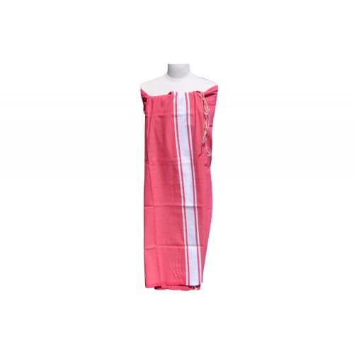 BIJOUX - Fouta Drap Plage et Hammam Coton Couleur Fuchsia 100 x 200 cm - LES POULETTES - Modalova