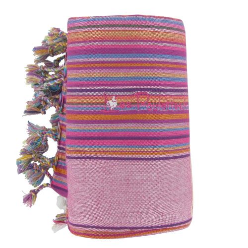 BIJOUX - Kikoy Serviette Plage Coton Couleur Rayé Foncé Eponge Pa - LES POULETTES - Modalova