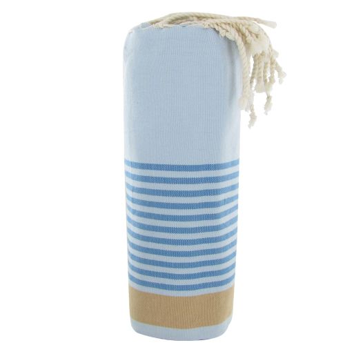 BIJOUX - V Fouta Drap Plage et Hammam Coton Couleur Rayé et - LES POULETTES - Modalova