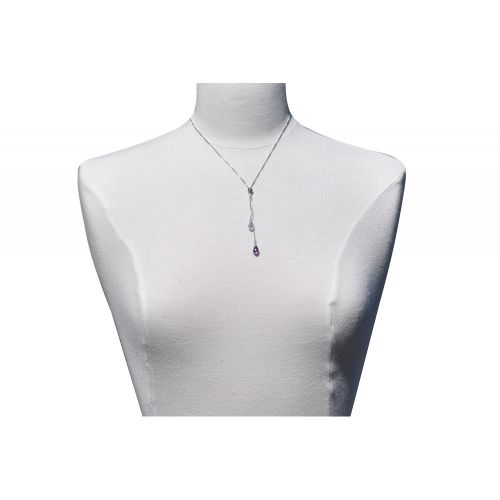 V Collier Toi et Moi Zirconia Cristal et - LES POULETTES BIJOUX - Modalova