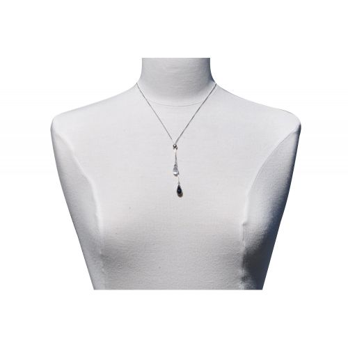 V Collier Toi et Moi Zirconia et Cristal - LES POULETTES BIJOUX - Modalova