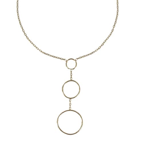 Collier Plaqué Trois Anneaux - LES POULETTES BIJOUX - Modalova
