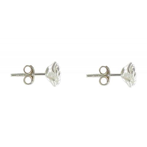 Boucles d'Oreilles Puces Roses d' 925 - LES POULETTES BIJOUX - Modalova