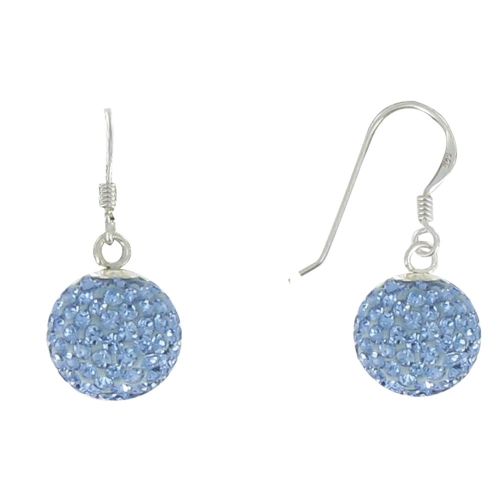 V Boucles d'Oreilles Crochet Argent et Boule à Facettes - LES POULETTES BIJOUX - Modalova